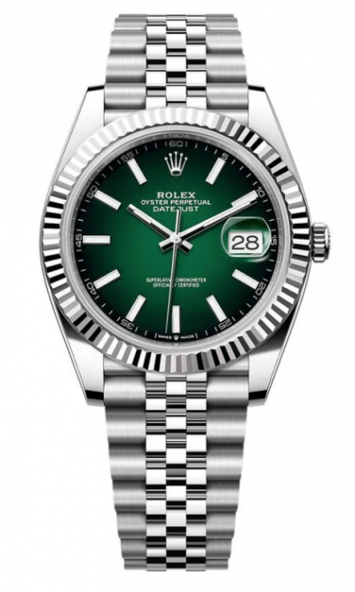 Rolex Datejust 41 Green Ombre Dial